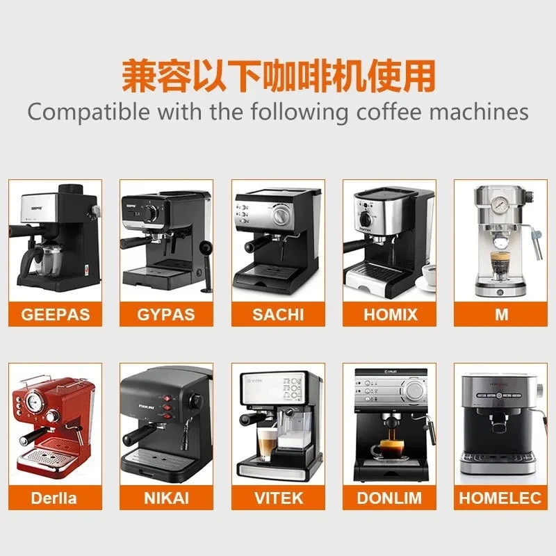Bottomless Coffee Machine Handle, Bracket Accessories, Filter Powder Cup, Aluminum Alloy, 51mm