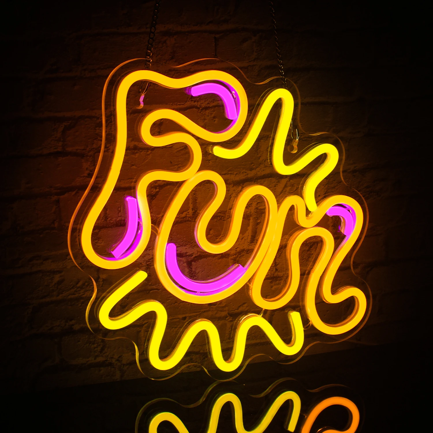 LED Neon Sign for Room Wall Decor, USB Powered with Switch, Acrílico, Feliz Aniversário, Festa de Casamento, Quarto Gamer, Quarto, Crianças