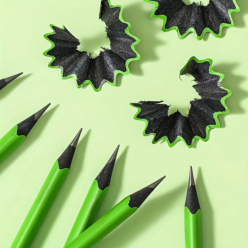 10-Pack of Green Hb Thick Pencils for Sketching, Writing Practice, Drawing, Durable and Not Easy to Break, School and Office Supplies, Drawing and Learning Supplies, Study and Office Supplies