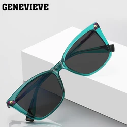 GENEVIEVE Classic Box Anti-UV Polarized Sunglasses Women's Fashion Frame Can Be Customized Prescription Sunglasses 2127