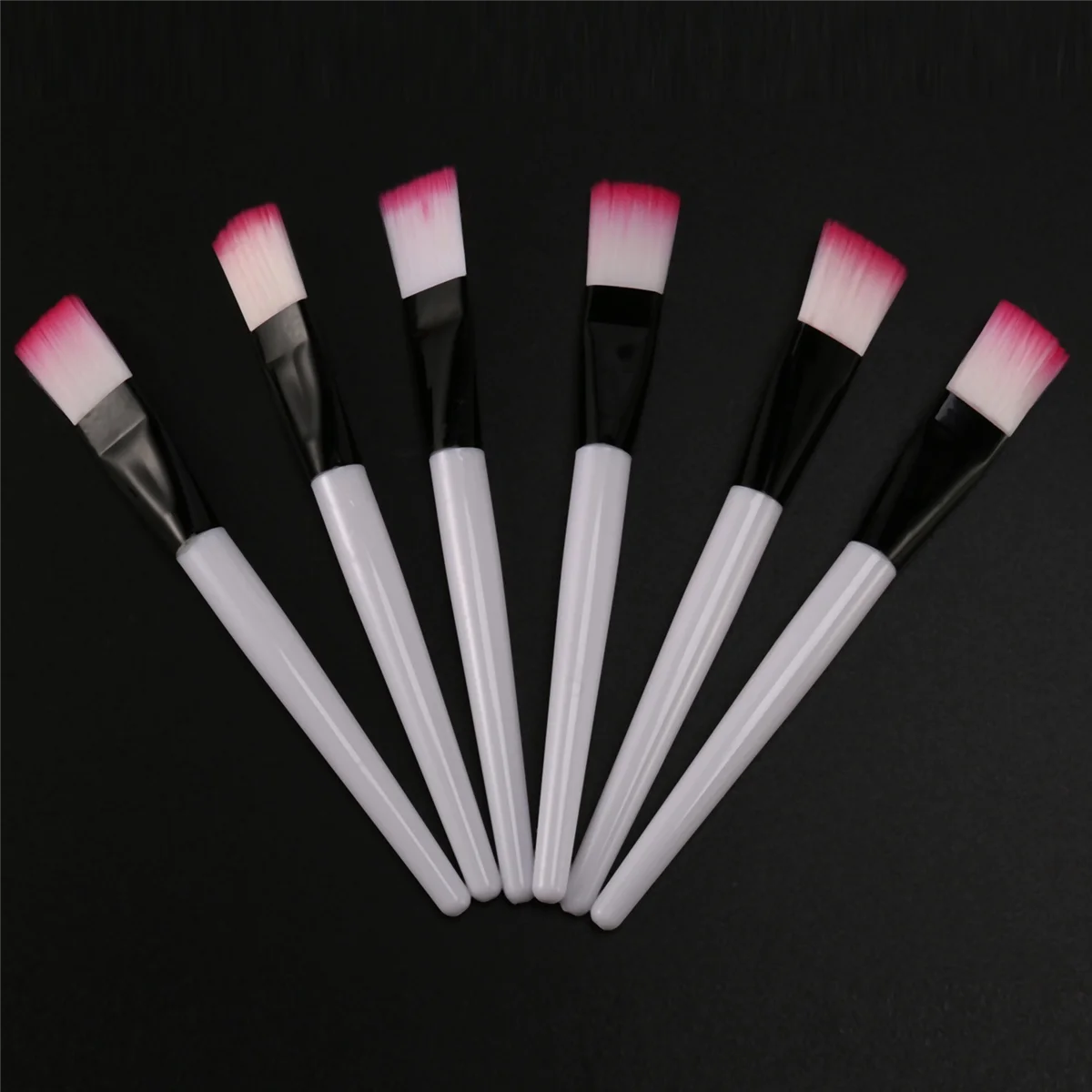 A72Z 50 Pcs Pink Brush White Bar Mask Brush Skin Care Makeup Tools