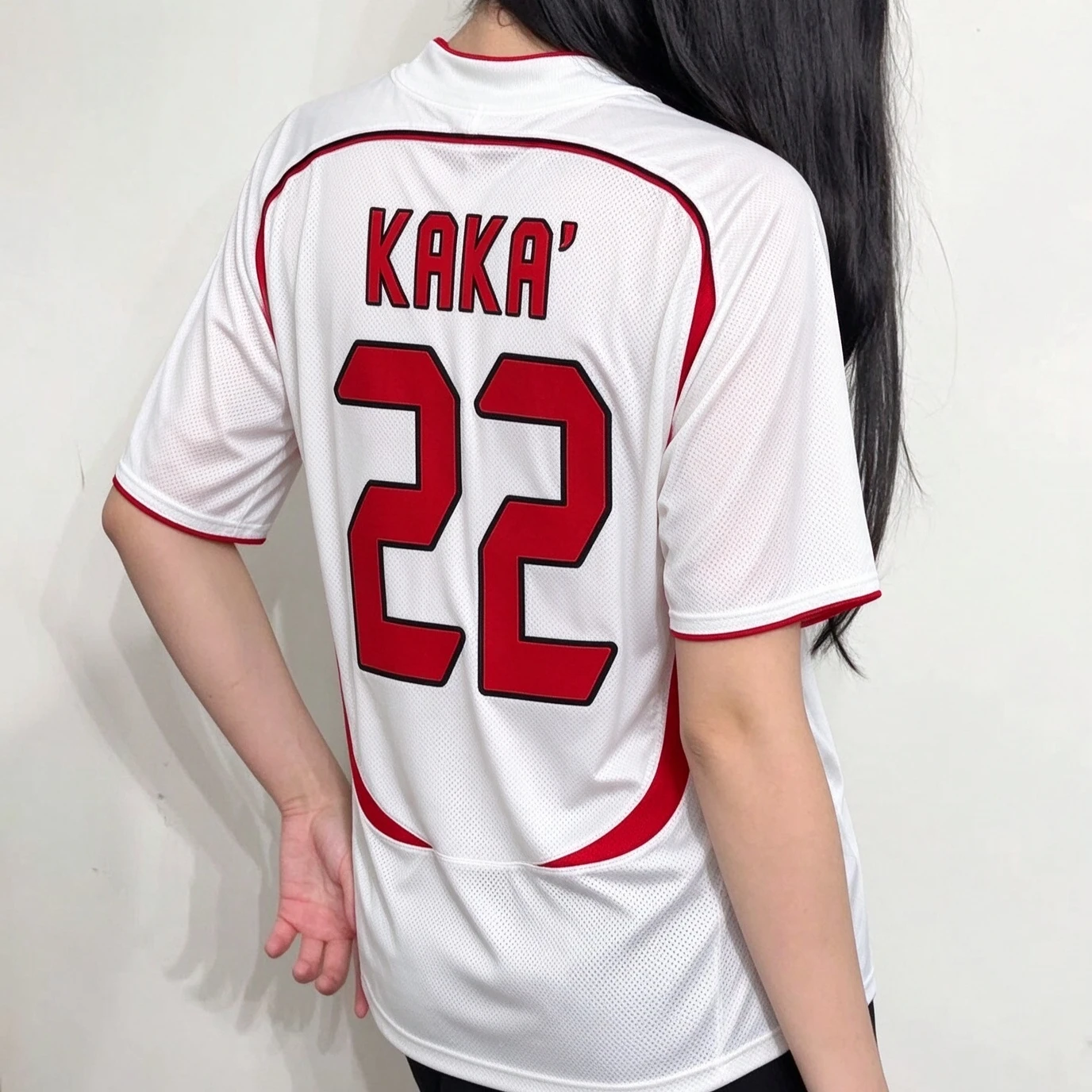 KAKA 22 Retro Football Soccer Jersey Men Women Summer Short Sleeve Sport Tee Y2K Loose Oversized Streetwear Tops Family Matching