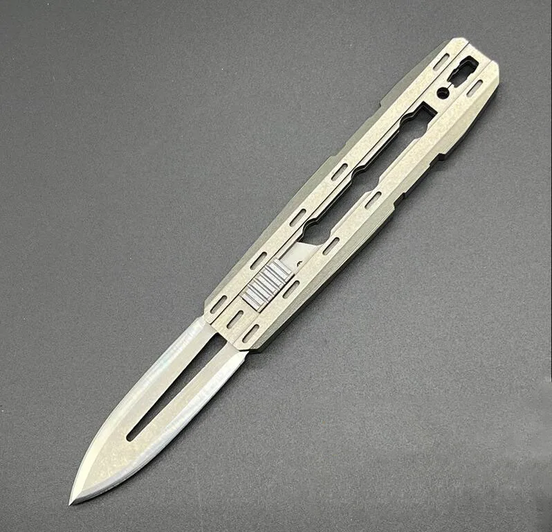 Titanium Alloy Utility Knife Holder without Blade