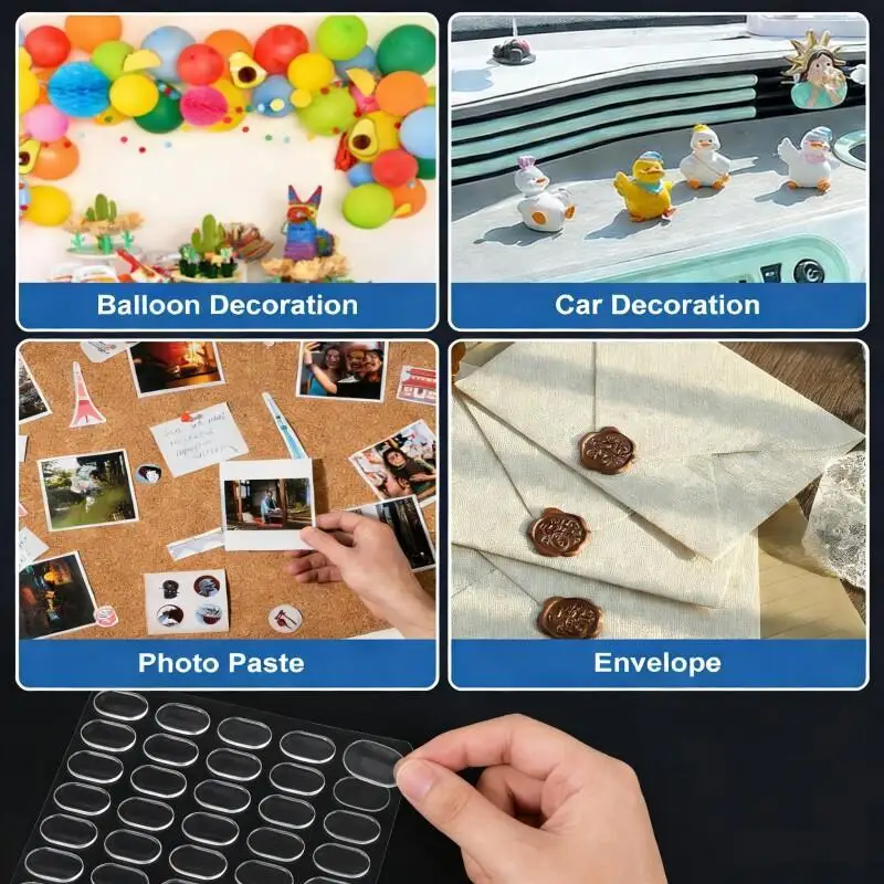160pcs Reusable Sticky Dots, Removable Multi-Purpose Adhesive Paste for Crafts Balloons Holiday Party Decor