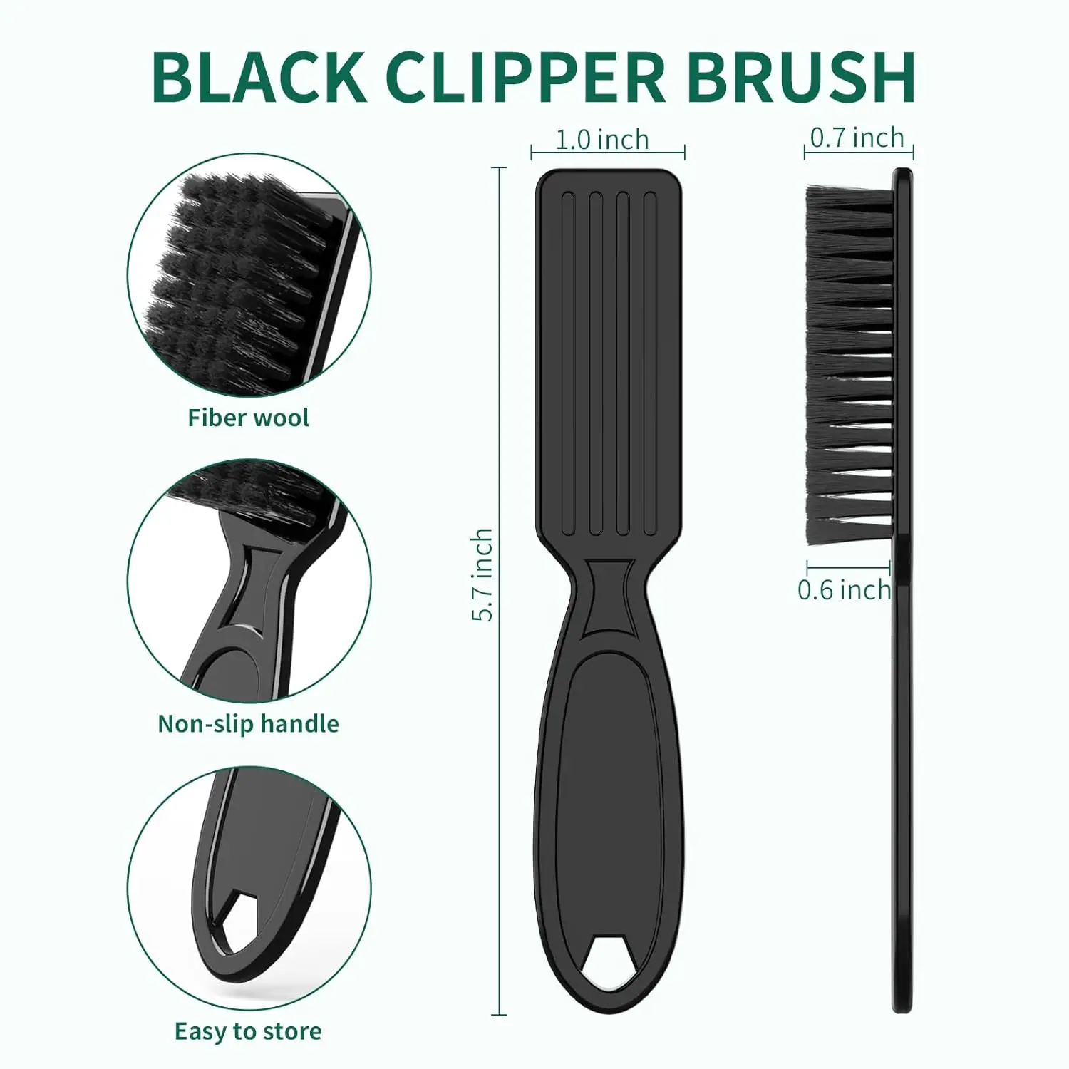 3pcs/6Pcs Hair Styling Nylon Brush Barber Clipper Brush Clipper Trimmer Cleaning Brush Beard Brush Cleaning Styling Brush Tool