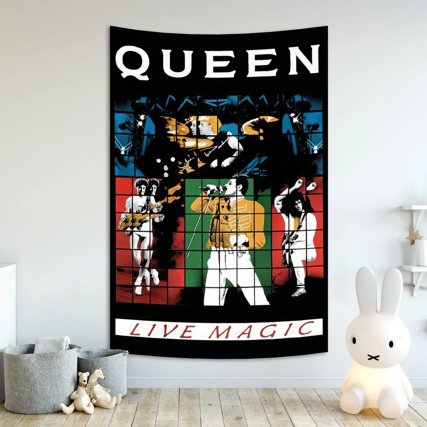 

British Rock Band Tapestry Queens Large Fabric Legendary Singer Home Decor Wall Hanging Sheets macrame wall hanging