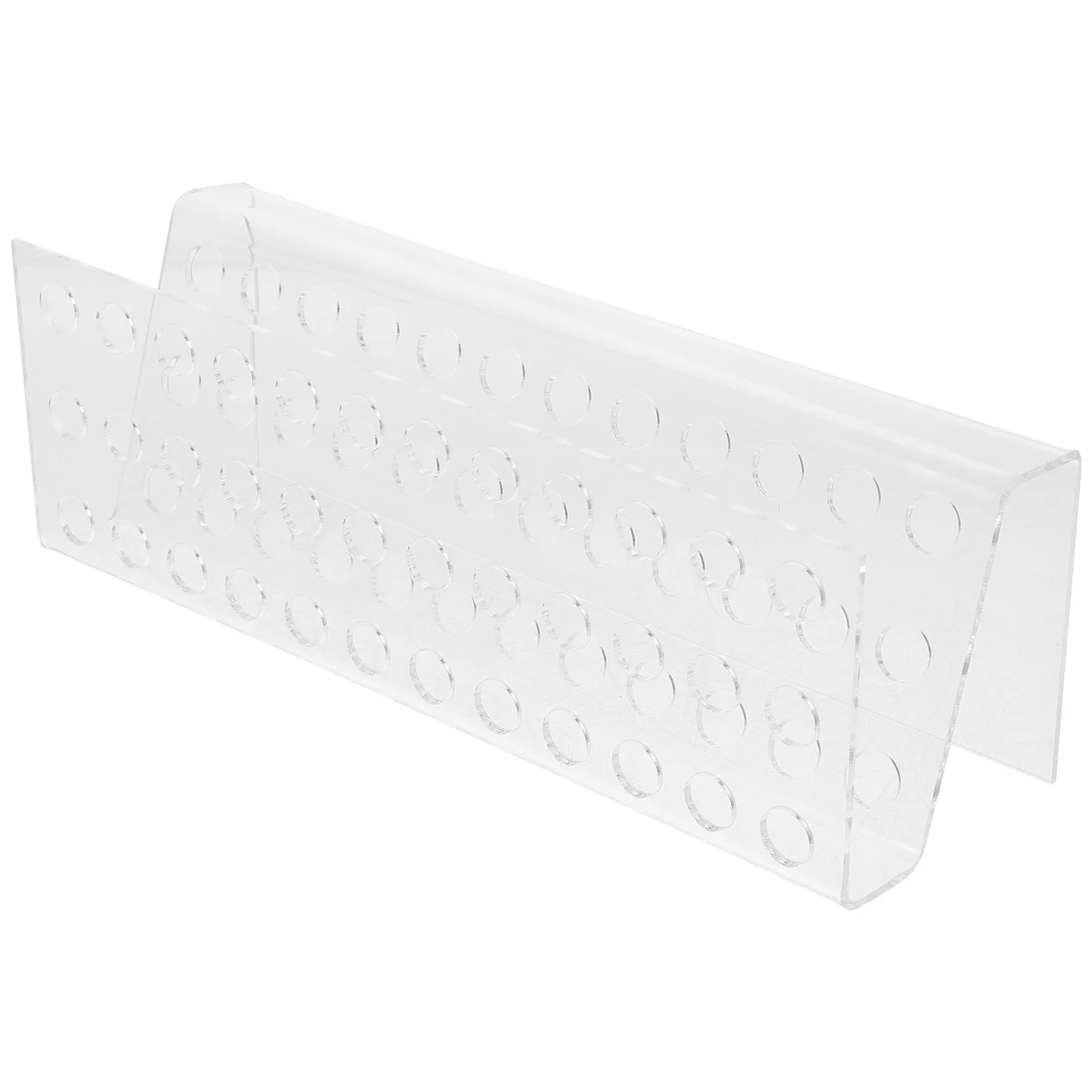 Clear Acrylic Pen Storage Rack 36-Hole Multi-Compartment Organizer for Pens Pencils Markers Brushes Workbench Desk Office Home