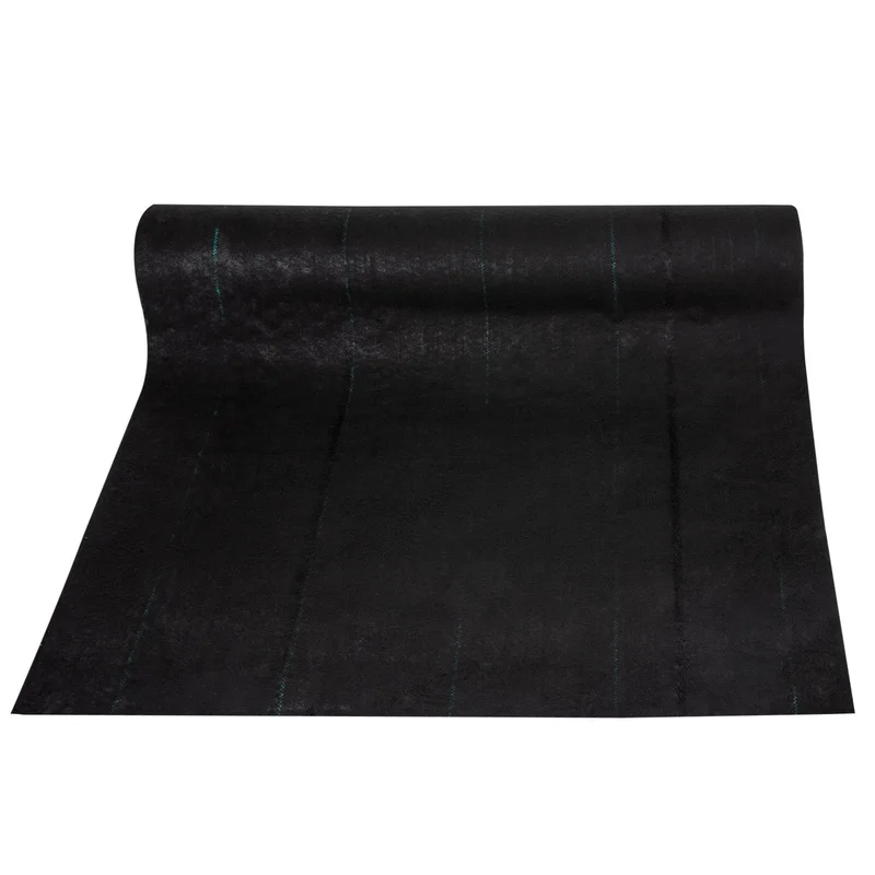

Heavy Duty Black Weed Barrier Fabric 4ft x 100ft Landscape Ground Cover for Gardening and Landscaping