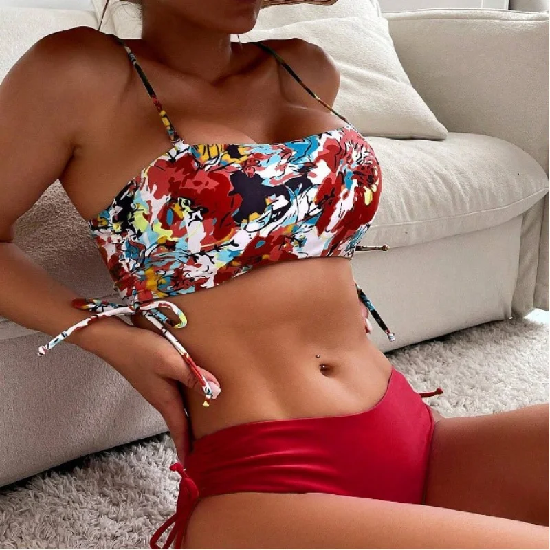 

Floral Sexy Bikini Swimsuit for Women, New High-Waisted DesignbikiniBeach two-piece swimsuit