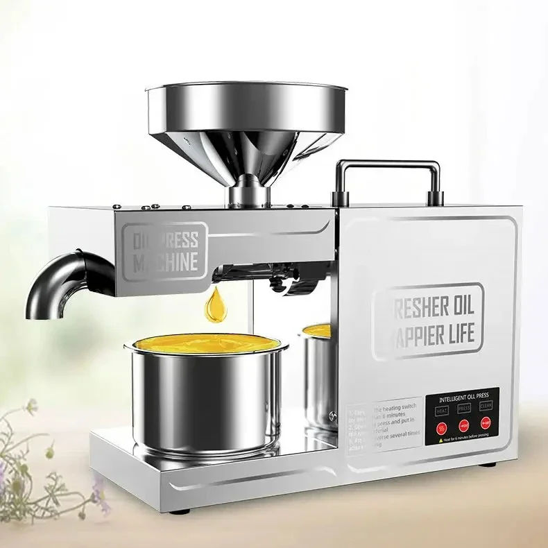 High Efficient Sunflower Sesame Groundnut Mini Small Automatic Peanut Oil Press Machine