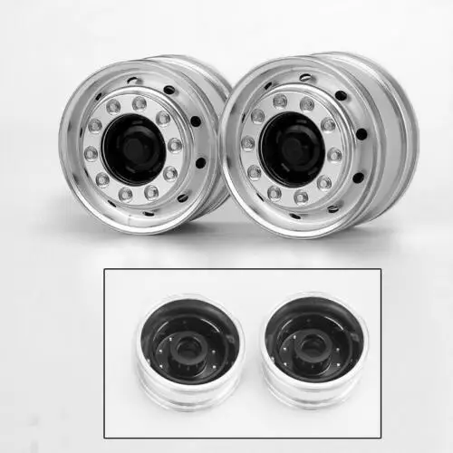 LESU 1/14 RC Metal Wheel Hub Compatible with Tamiyaya FH12 FH16 DIY Tractor Truck Non-power Axle Model TH15093