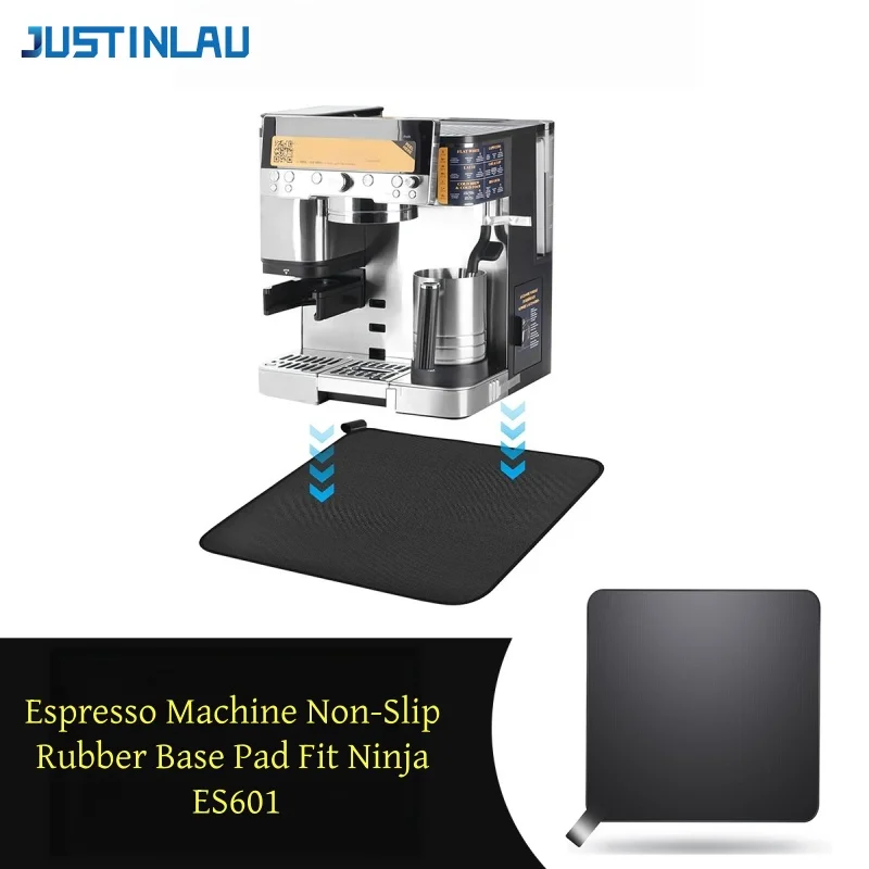 JUSTINLAU Espresso Machine Non-Slip Rubber Base Pad Fit Ninja ES601 Coffee Maker Bottom Anti-Slid Mat Coffee Cleaning Accessory