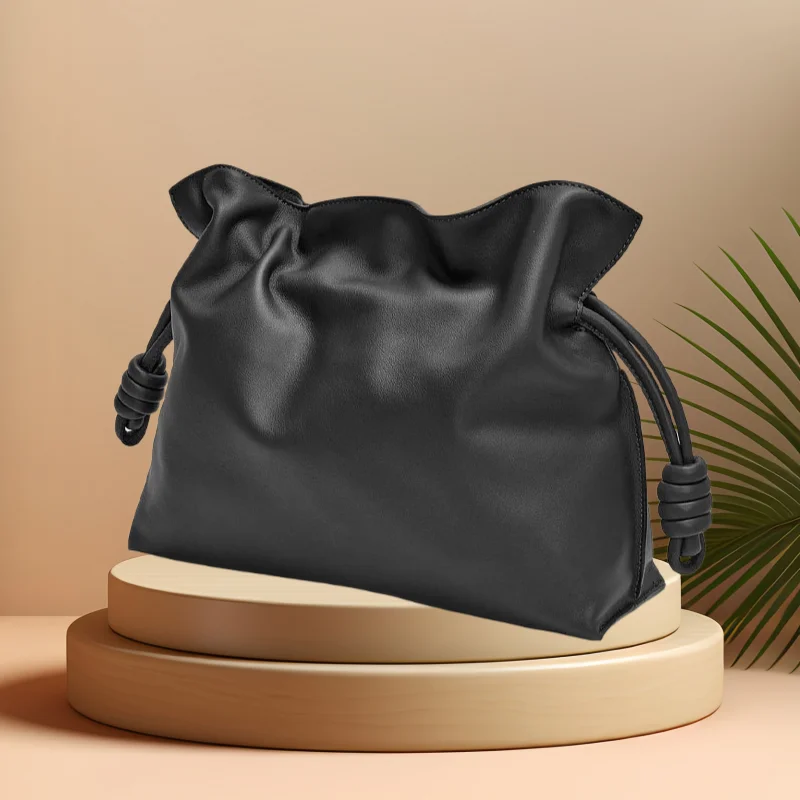 

Уникальная женская сумка-облако на шнурке, модная текстура, высококачественная кожаная плиссированная сумка на плечо, женская универсальная сумка, пригородные сумки