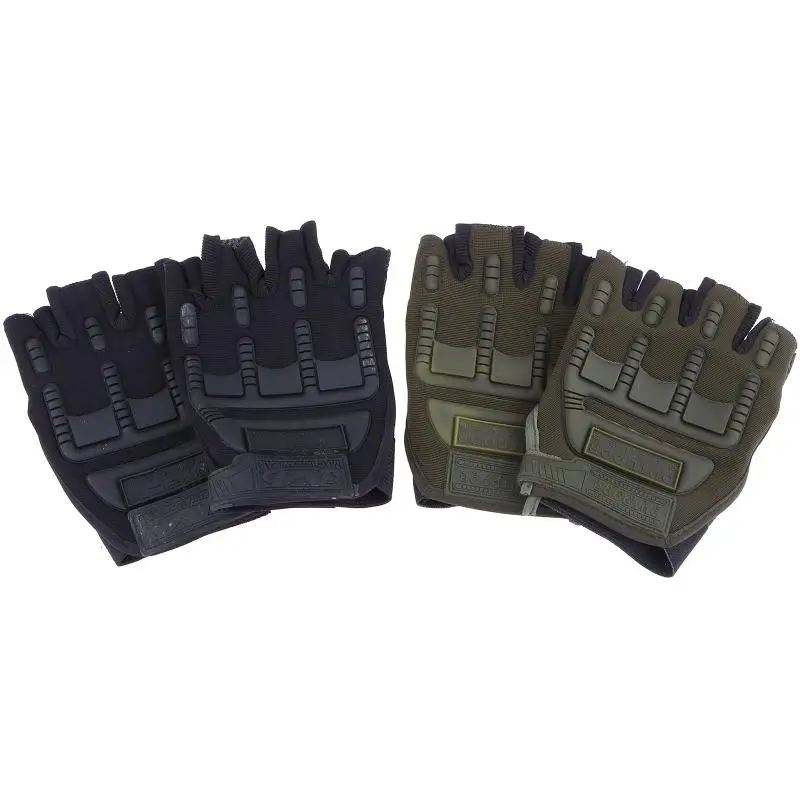 

Half Finger Kids Bicycle Gloves Breathable Anti Slip Protective Sports Gear for Summer Riding
