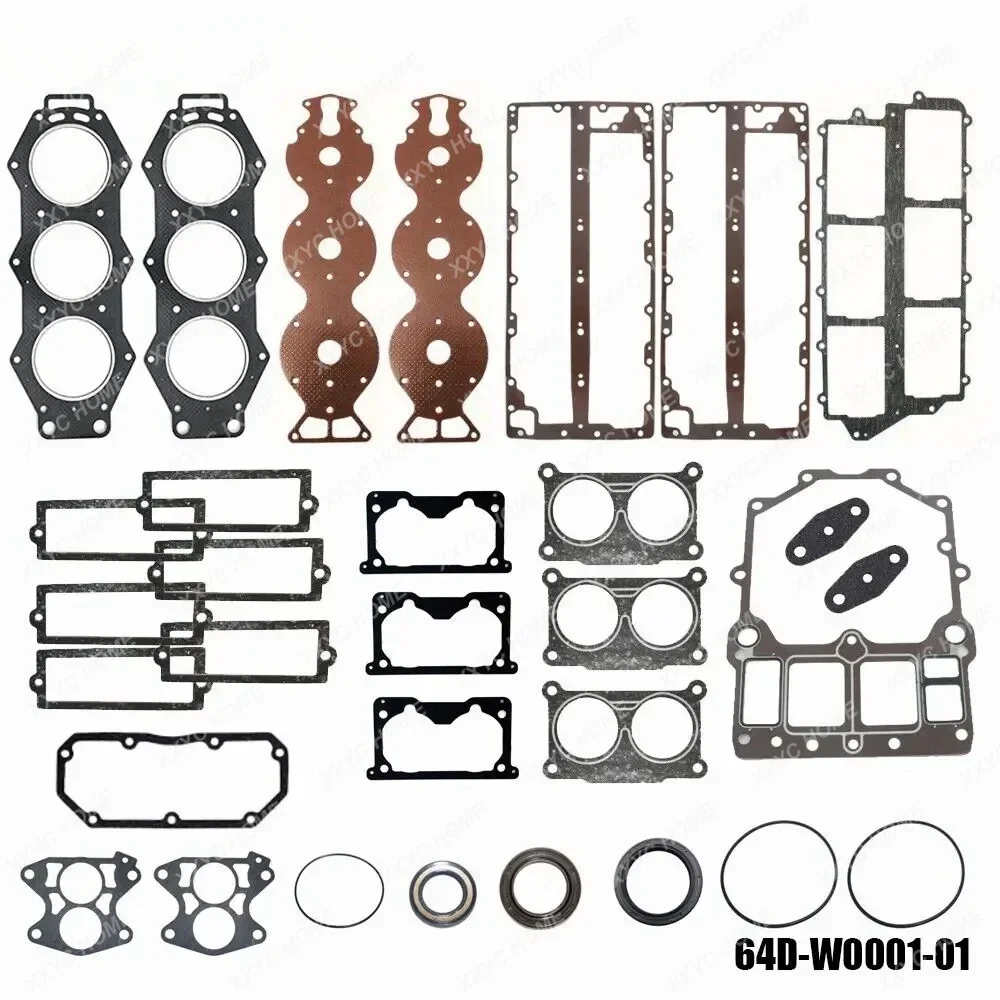 Gasket Power Head Gasket Kit untuk Outboard 150-200HP V6 Kit