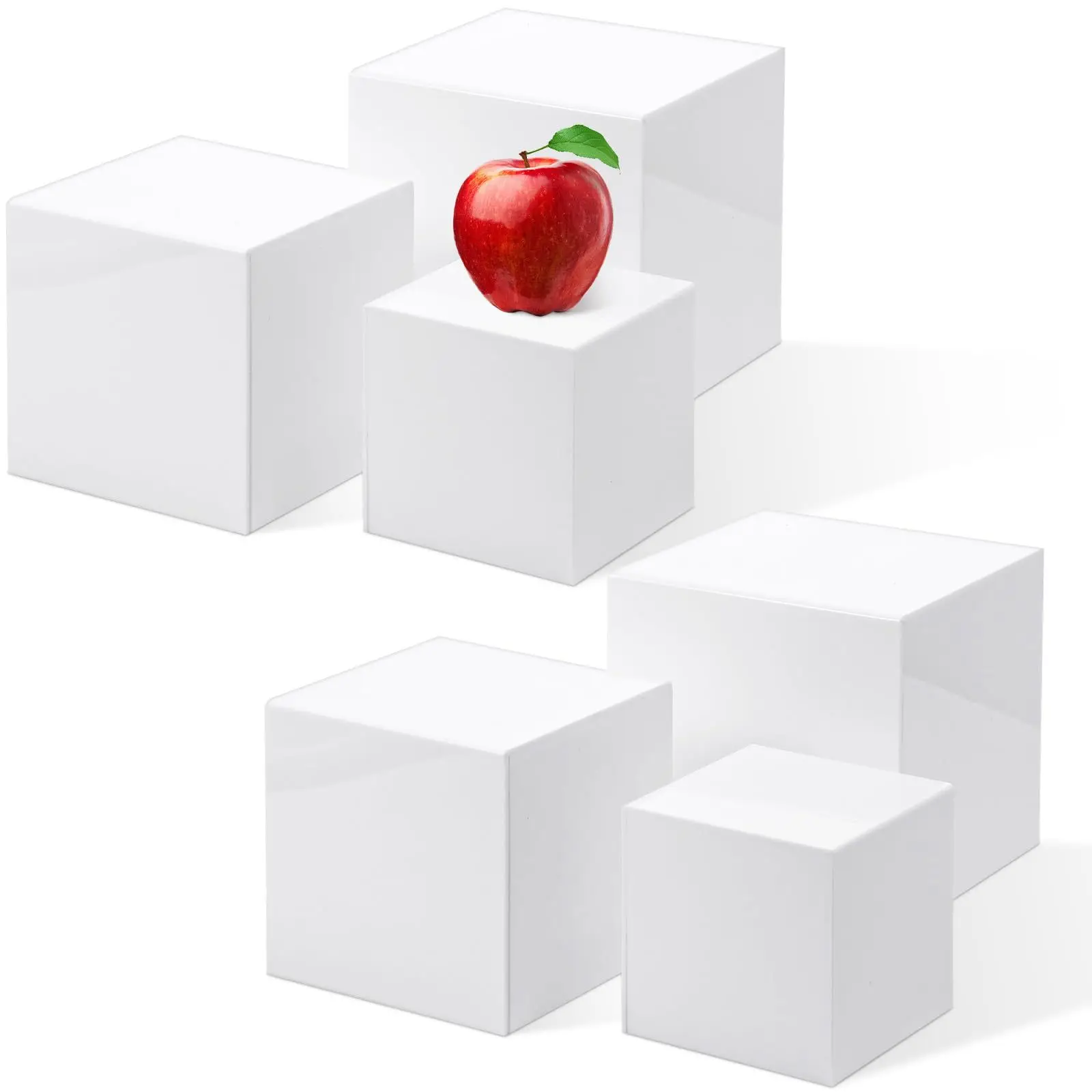 Acrylic Dessert Table Display Stand Cube Wedding Banquet Buffet Pastry Afternoon Tea Shelf