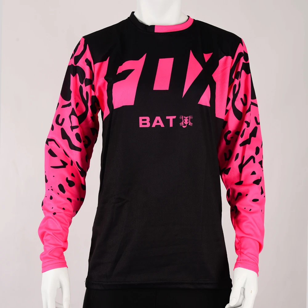 BAT FOX Koszulka damska Motocross Jersey Downhill Jersey Mountain Bike Shirt Quick Dry Off-Road MTB Jersey Maillot Ciclismo Mujer