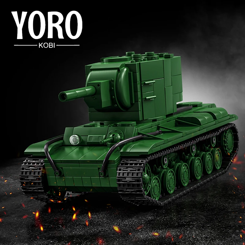 

WWII Soviet Heavy Tank MOC Bricks Kits Army Panzer IS-2 Building Blocks 3D Model Military Vehicle Toys Adult Children Gifts NEW