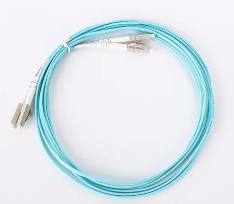 Fibra dupla Patch Cord, conector LC, multimodo, OM3