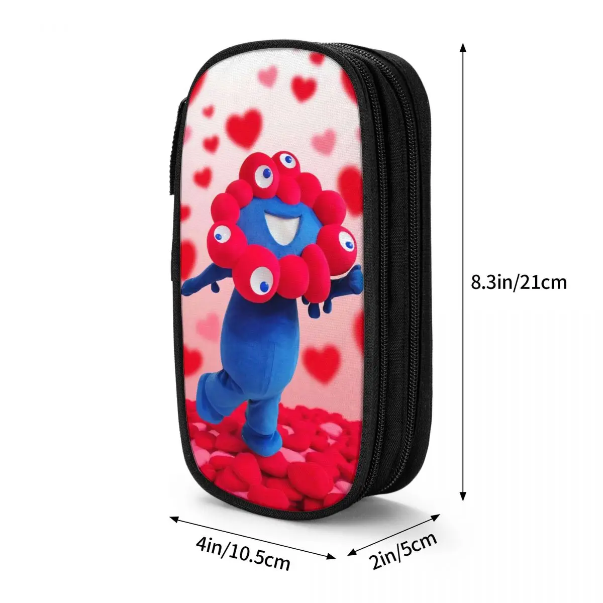 

Винтажный пенал Myaky Myaku Mascot 2025, коробка для ручек, школьные пеналы для мальчиков и девочек, холст с узором, органайзер для канцелярских принадлежностей