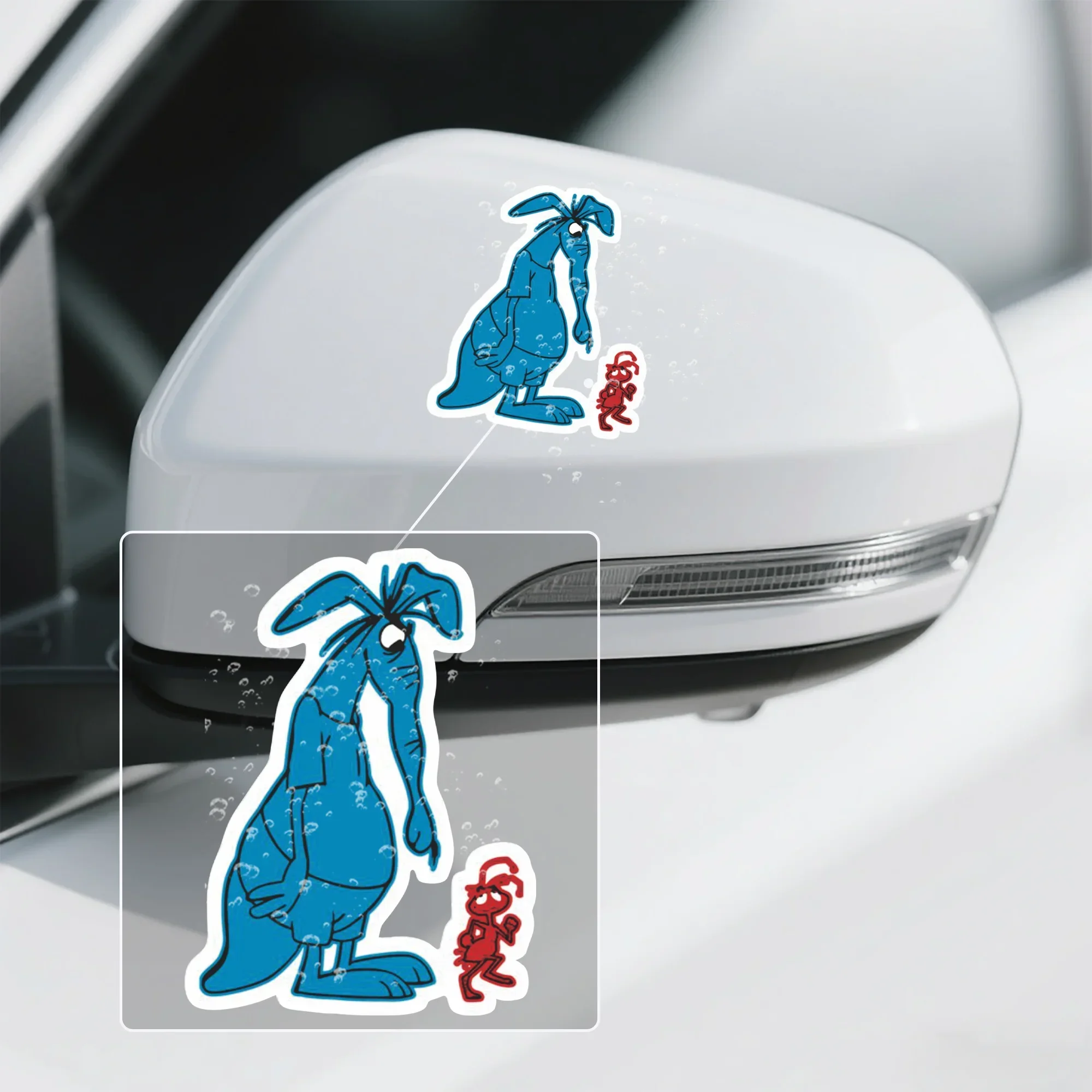 

1pc Classic Ant & Groundhog Stickers - Waterproof Vinyl Decals, Scratch-Resistant Matte Self-Adhesive, Cartoon Design