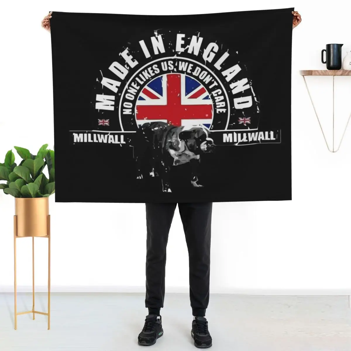 Millwall Made in England Throw Blanket for winter Moving funny gift Luxury Thicken Decorative Sofa Tourist Blankets