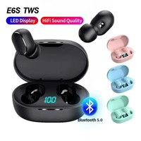 TWS E6S Fone Bluetooth Earphones Wireless Bluetooth Headset Noise Cancelling Headset With Microphone Headphones For Xiaomi Redmi