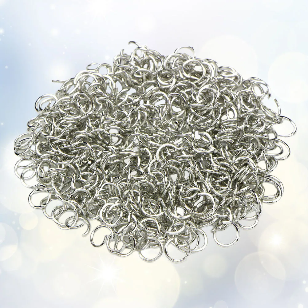 

200Pcs Jewelry Accessories Open Jump Rings Iron DIY Findings for Necklace Bracelet Keychain Repair Accessories