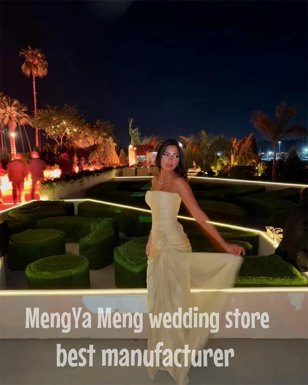 

ZHUISHU сексуальные желтые длинные вечерние платья без рукавов плиссированные 3D цветы платья для выпускного вечера вечерние платья для выпускного вечера в Саудовской Аравии по индивидуальному заказу