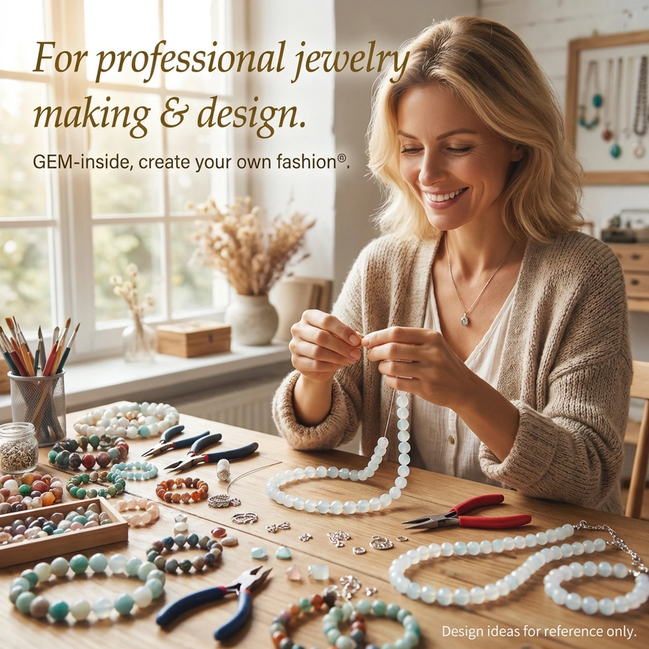 Natural Stone White Agates Round Bead For Jewelry Making Strand 15 Inch DIY Bracelet Necklace Jewelry Loose Beads 6mm 8mm 10mm