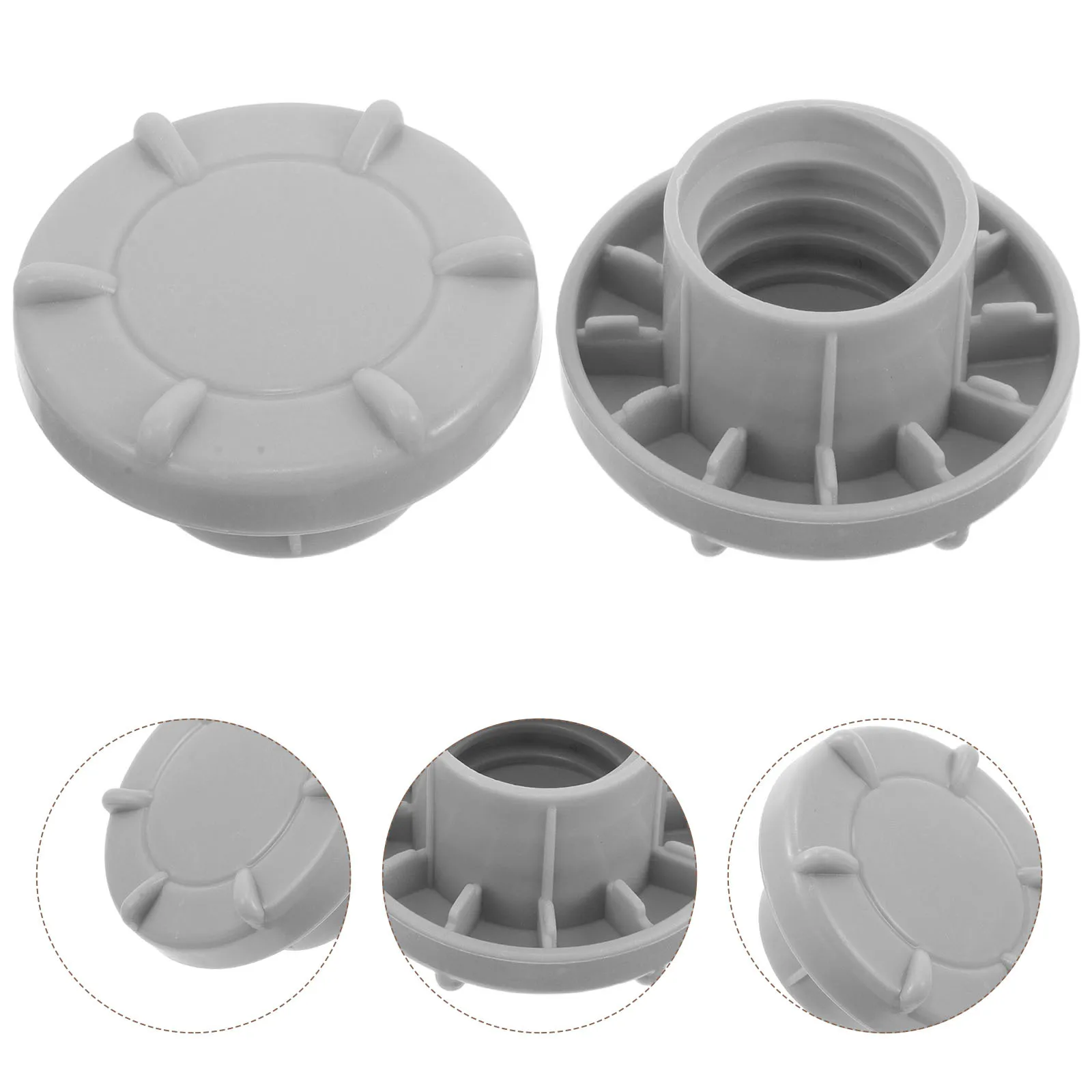 

2pcs Children Slide Fixing Screw Caps 3Cm Inner Diameter Sturdy Gray Plastic For Indoor Playground Smooth Safety Anti-Loosening