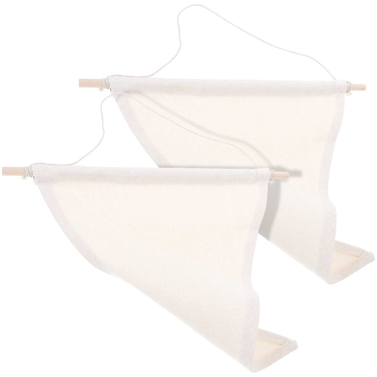 

2 Pcs Brooch Banner Pin Wall Display Pennant for The Sign Bamboo Hanging Badge Baby