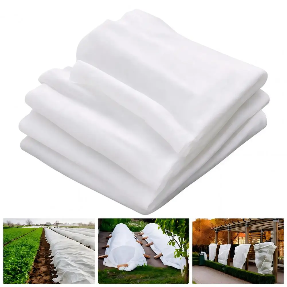 Winter Plant Freeze Barrier Thickened Frost Protection Blanket Non-woven Fabric Cold-proof Cover Breathable Garden for Winter