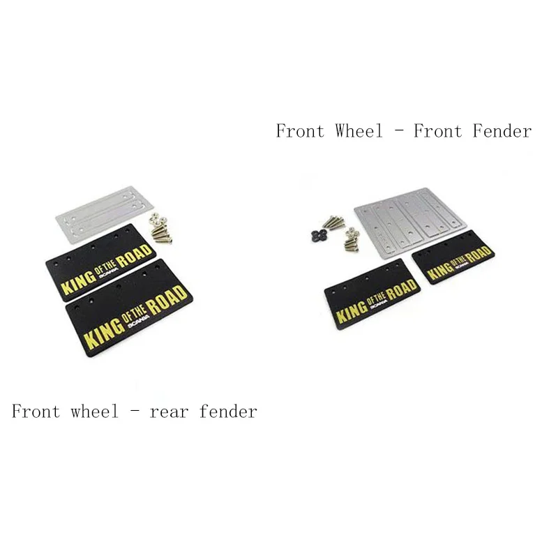 Rubber Fender Kit Decorate for 1/14 Tamiya RC Truck Trailer Tipper SCANIA R730 R470 R620 Car Diy Parts