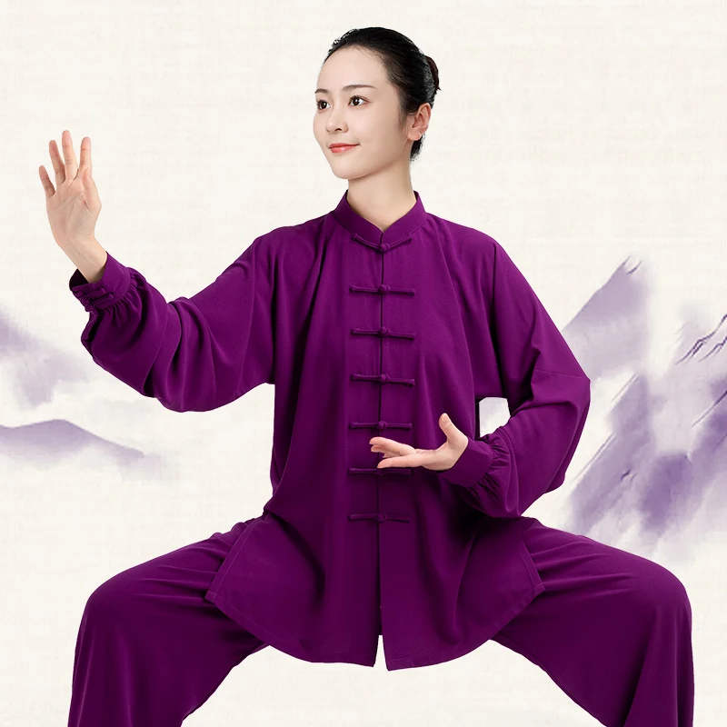 Tai Chi Clothes Martial Arts Uniform Thick Kung Fu Clothing Chinese Traditional Set for Men for Women Sportswear Wrinkle-free