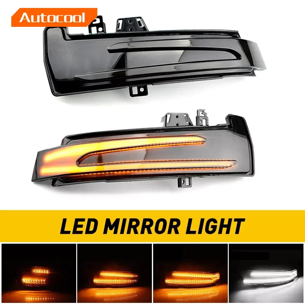 

Pair Sequential Smoke Lens Side Mirror Turn Signal Light Indicator For Mercedes Benz C E S CLA CLS CLK W204 W212 W221 W218 W246