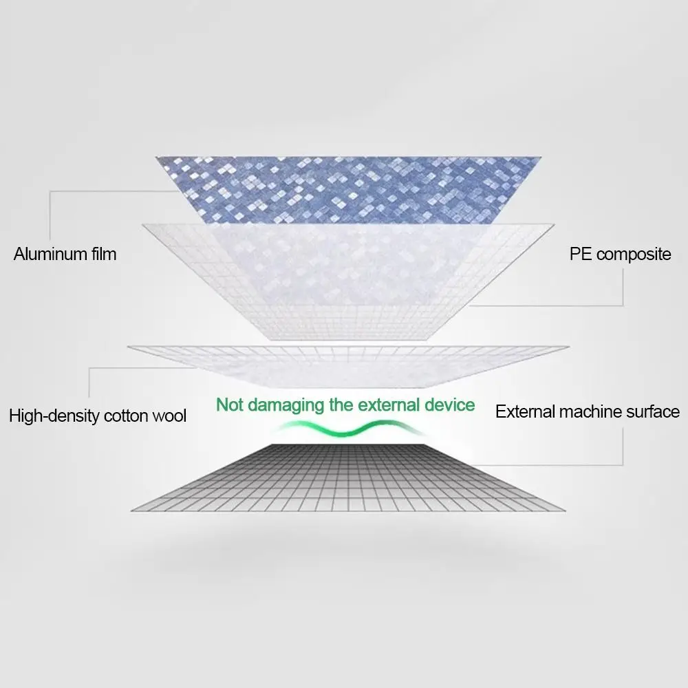 

New Thickened Air Conditioner Cover Silver Multisize Air Conditioner Protective Dustproof Waterproof Dust Cover Outdoor