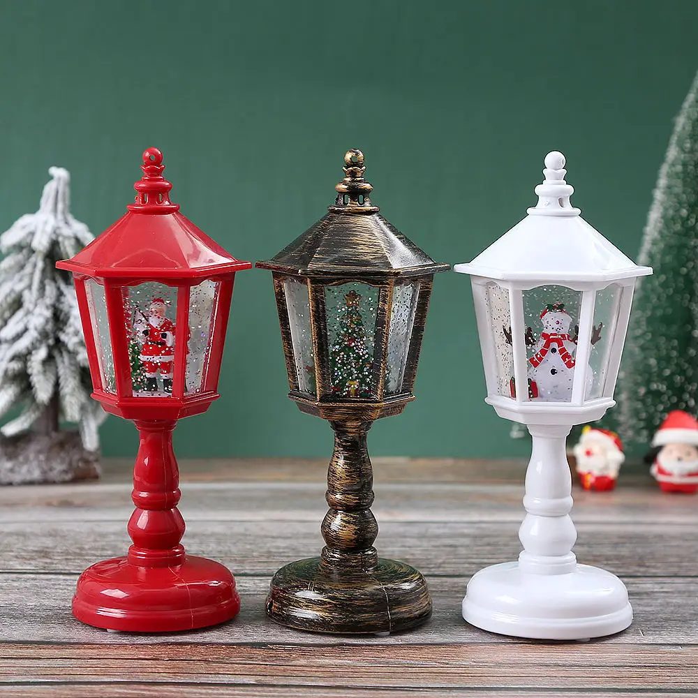 Christmas Santa Lantern Wind Lights Merry Christmas Decoration for Home Xmas 2023 Christmas Ornament Natal Navidad New Year 2024