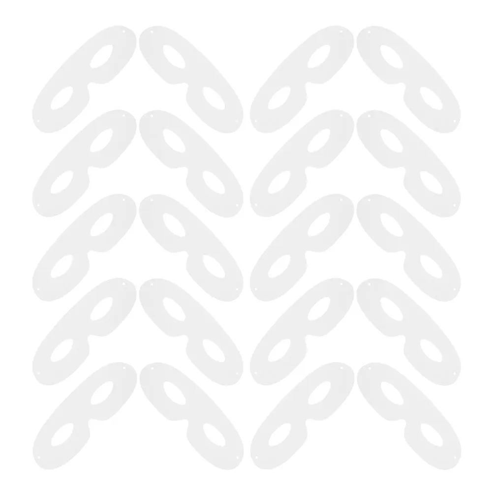 

40 шт. легких неокрашенных бумажных масок для глаз, белые маски для маскарада своими руками