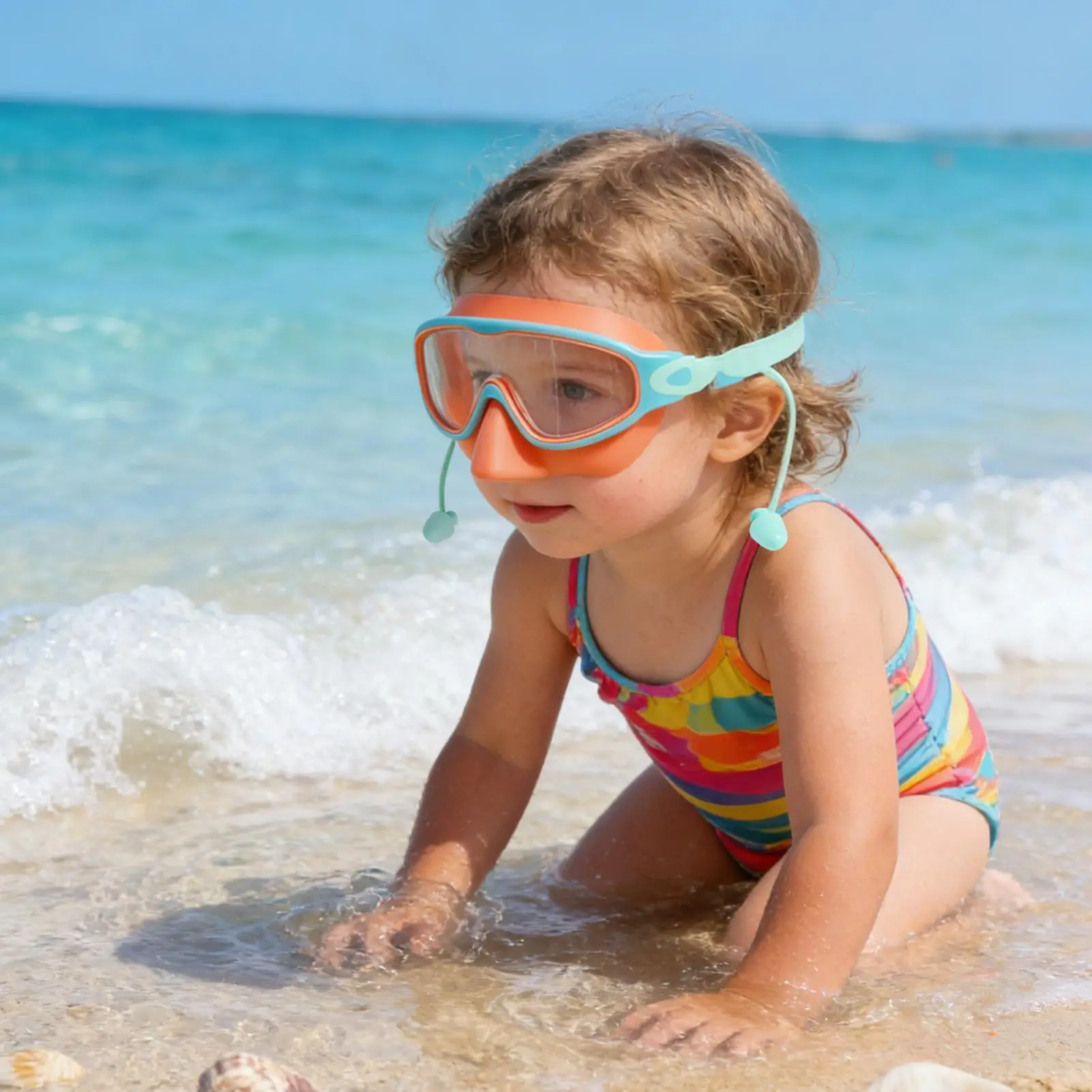 Kids Goggles Leak-Proof Adjustable Buckle Equipment Pool Kids Swimming Eyes Goggles For Training Beach Amusement Park Boys Girls
