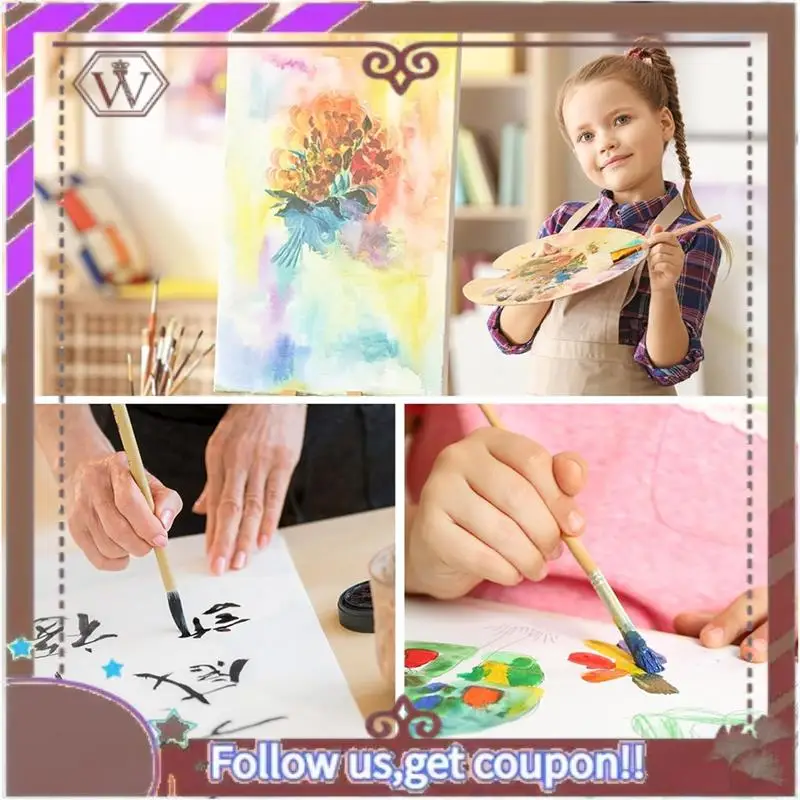 أحدث مجموعة فرش طلاء الفخار مكونة من 12 قطعة بأشكال متنوعة للفخار والألوان المائية - فرش رسم فنية بشعيرات صوف للفنانين