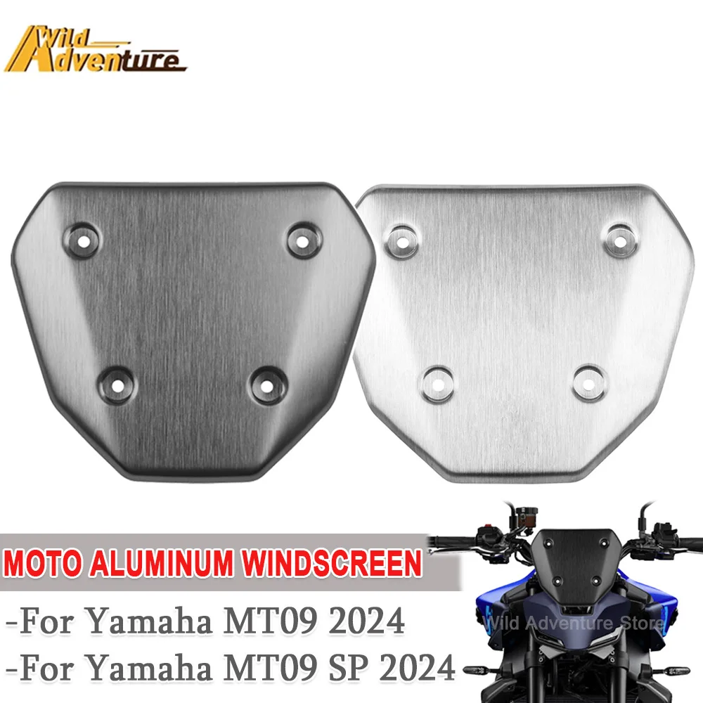 

Motorcycle MT-09 Accessories For Yamaha MT09 MT09 SP 2024 mt09 Aluminum Front Windshield Windscreen Visor Wind Deflector Kit