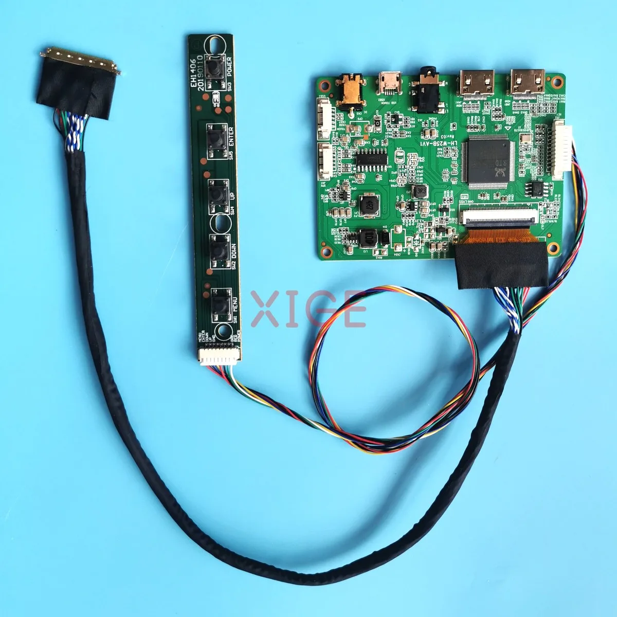LCD Screen Controller Board Fit B101AW02 B101AW03 B101AW06 Laptop Monitor DIY Kit 1024x600 10.1