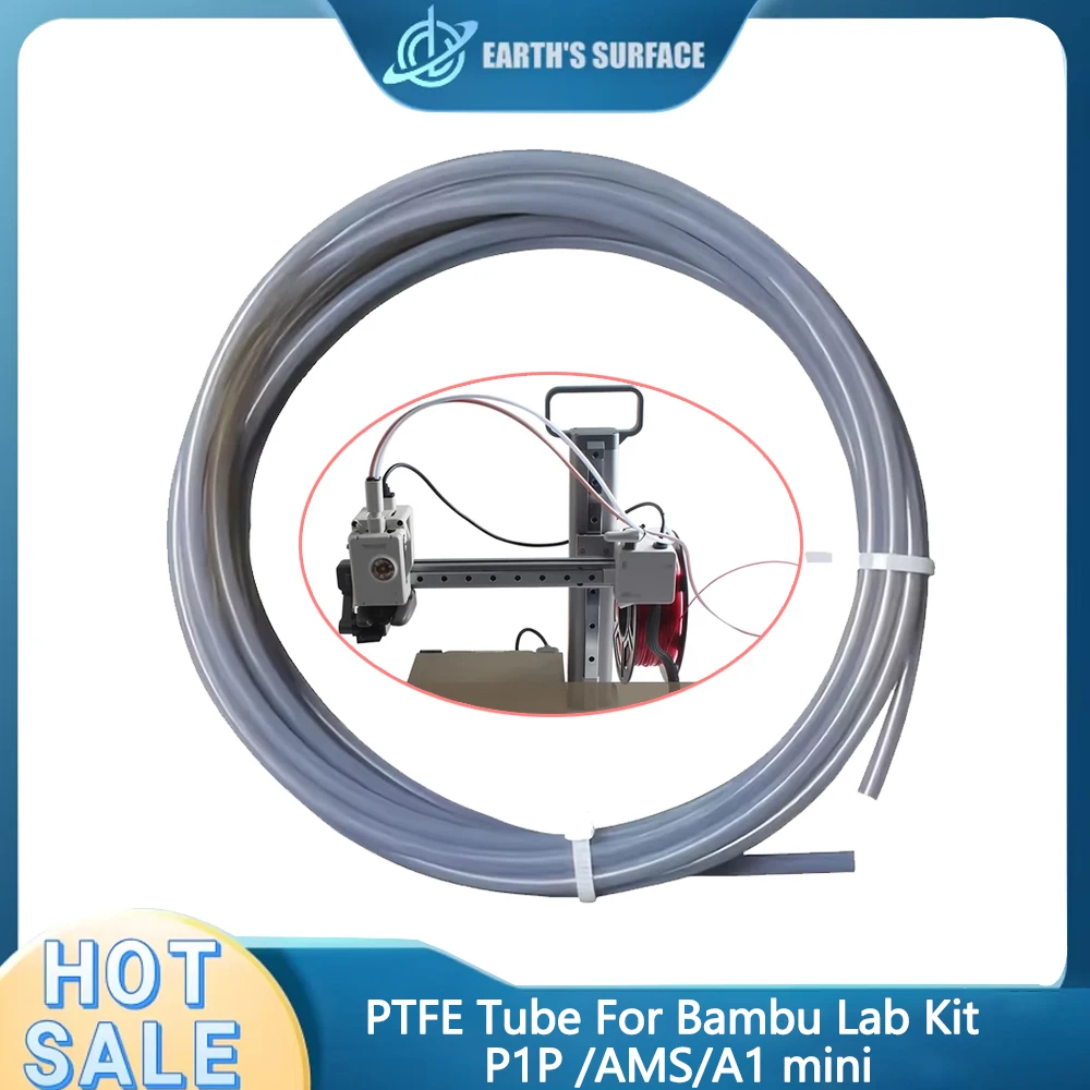 

Мини-3D-принтер: трубка PTFE 1,75 мм для Bambu Lab, трубка PTFE 1 м, белая/серая, AMS LITE для Bambu Lab, трубка PTFE 2,5 мм, 4 мм, детали для филаментных трубок