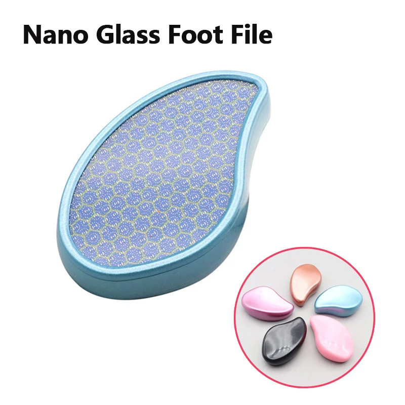 1PC Nano Glass Foot Plate File Exfoliate Foot Hard Dead Skin Pedicure Remover Scrubber Peeling Artifact Peeling Pedicure Tools