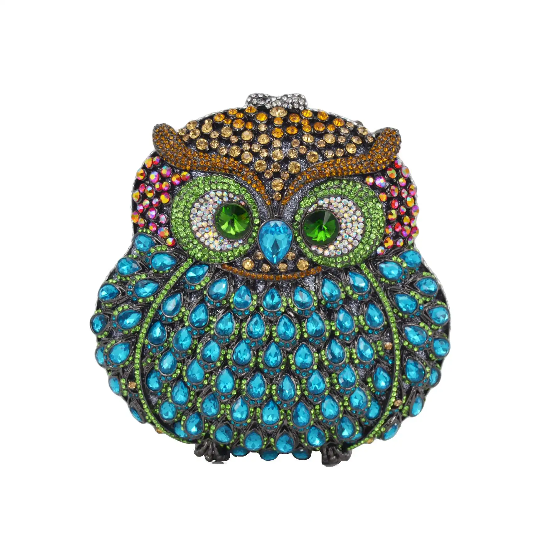 

Sparkling Crystal Owl Clutch Bag Handmade Rhinestone Evening Bag for Women Luxury Party Purse Unique Banquets Animal Crystal Bag