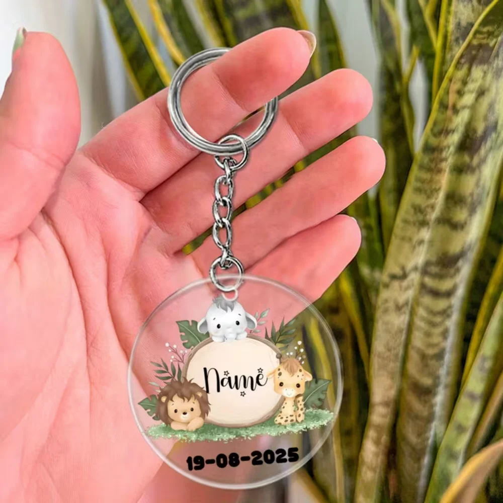 1Pc Personalized Custom Text/Name Acrylic Keychain, Used for Key or Zipper Bag, Party Favors, Thoughtful Keepsakes