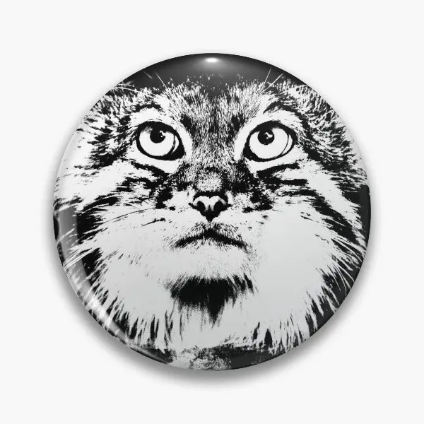 Pallas Cat Manul  Soft Button Pin Clothes Women Cute Jewelry Brooch Gift Fashion Lover Cartoon Hat Badge Metal Collar Creative