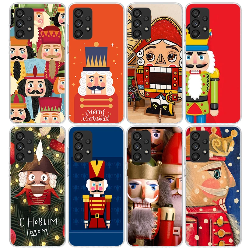 Nutcracker King Cartoon Phone Case For Samsung Galaxy A15 A14 A13 A12 A55 A54 A53 A52S A25 A24 A35 A34 A23 A33 A22 A32 A05S A03S