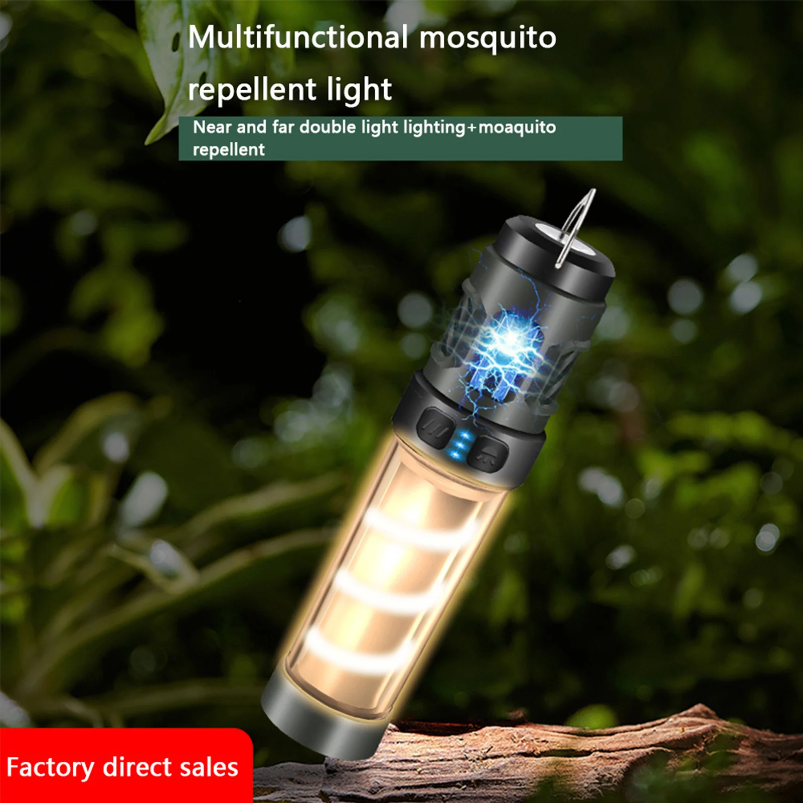 Tripod Campsite Light Flashlight Large Battery Capacity Ultra-High Brightness Light Suitable for Fishing Camping Hiking